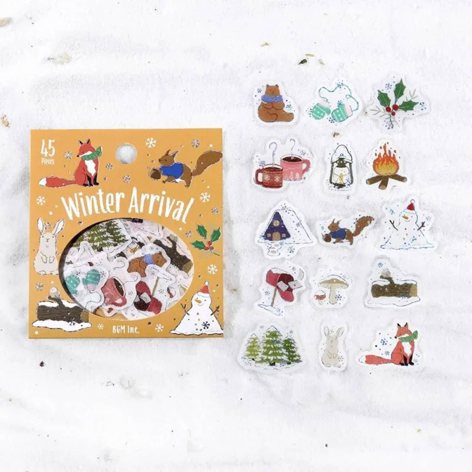(2025 Limited Edition) BGM Flake Stickers – Winter Arrival