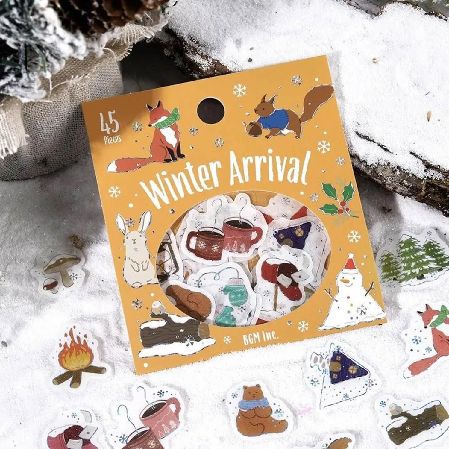 (2025 Limited Edition) BGM Flake Stickers – Winter Arrival