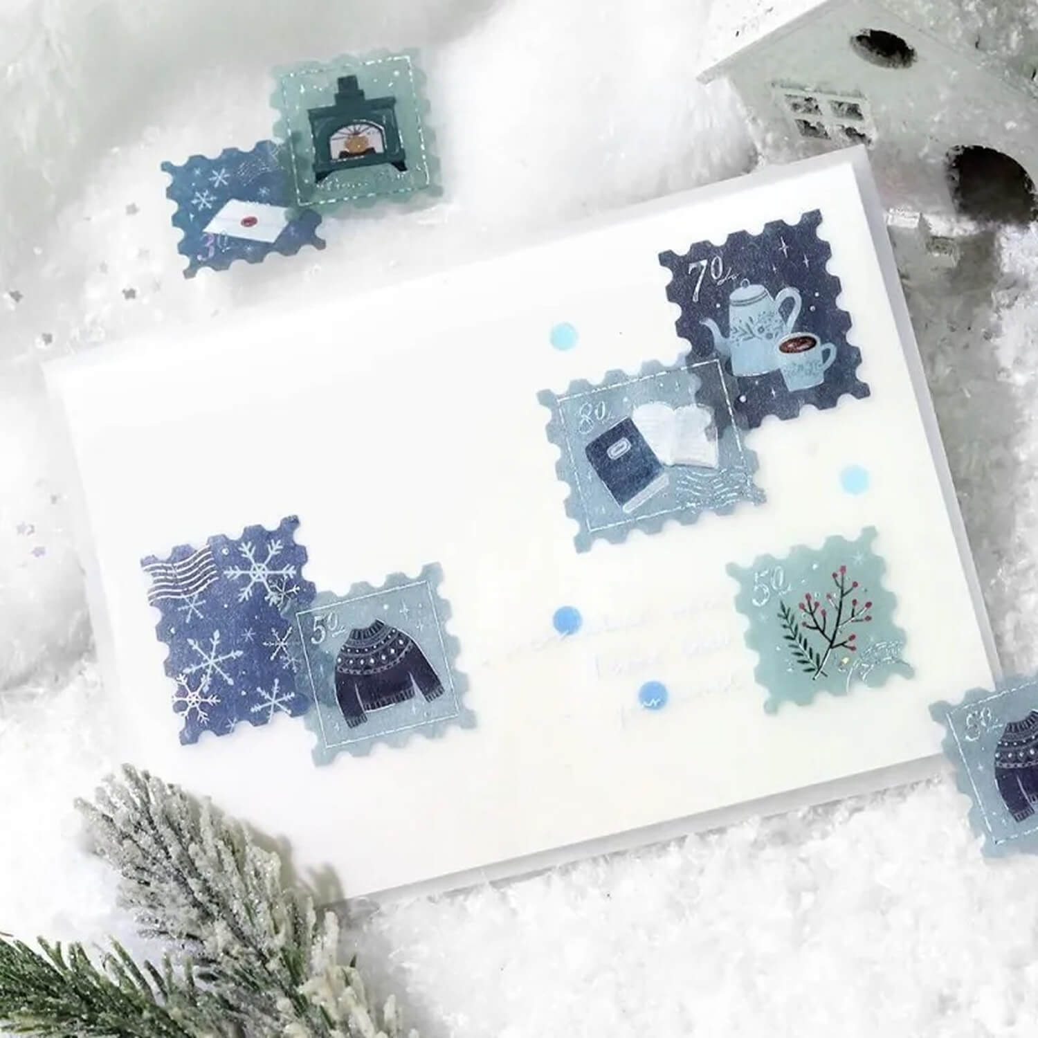 (2025 Limited Edition) BGM Flake Stickers – Winter Post Office