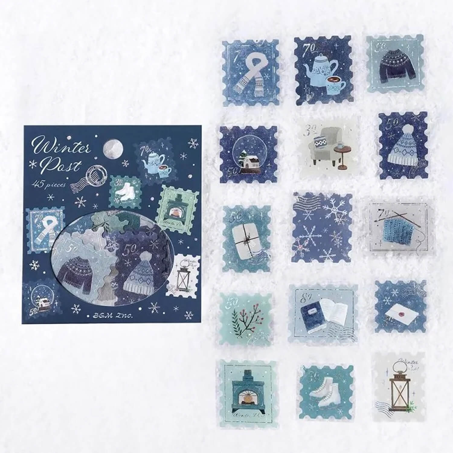 (2025 Limited Edition) BGM Flake Stickers – Winter Post Office