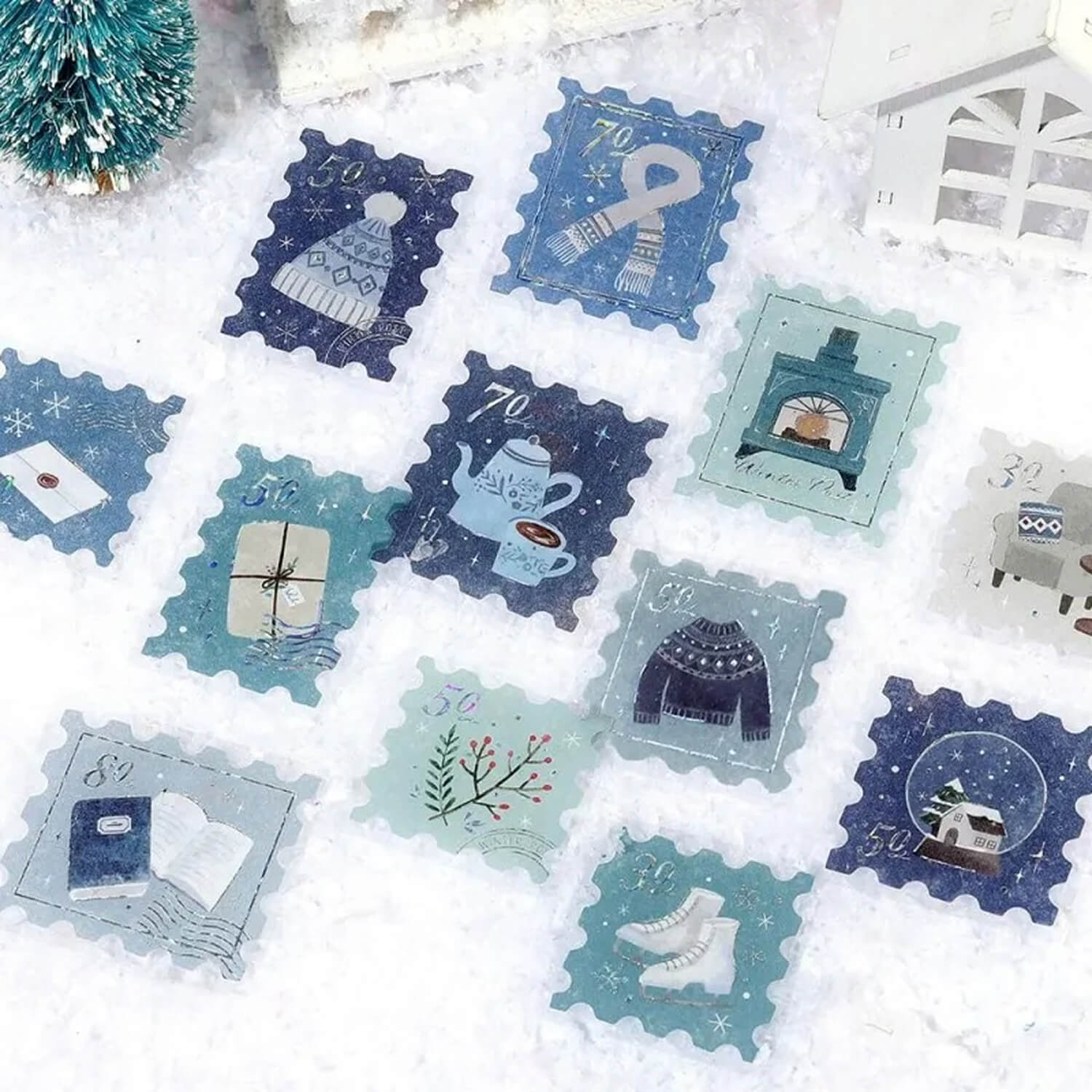 (2025 Limited Edition) BGM Flake Stickers – Winter Post Office