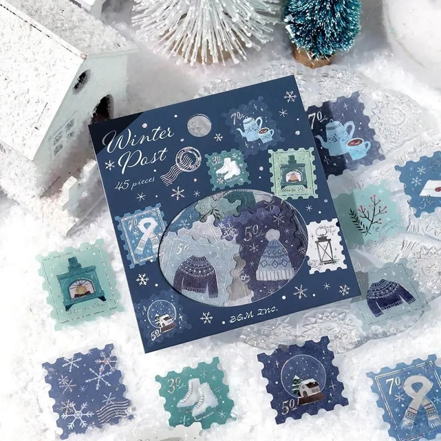 (2025 Limited Edition) BGM Flake Stickers – Winter Post Office