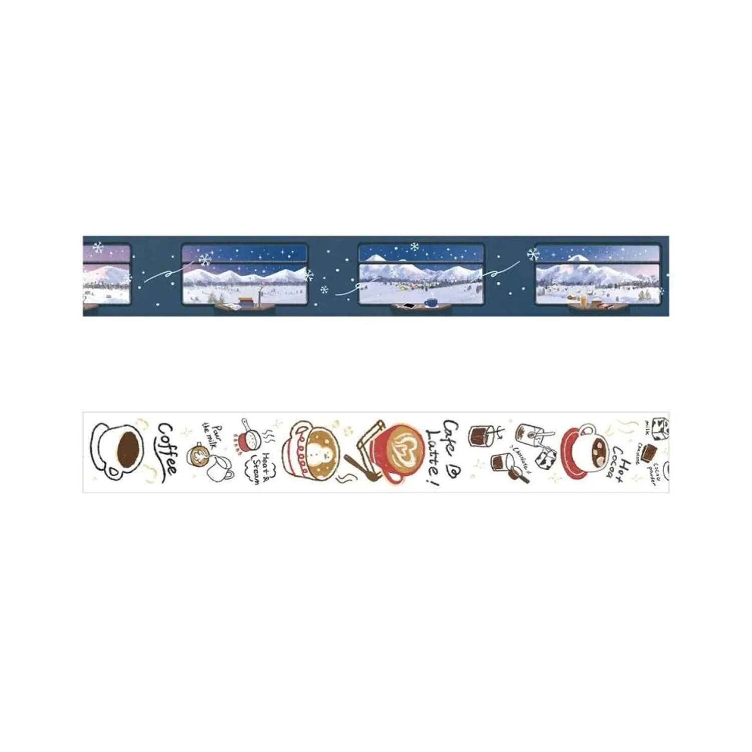 (2025 Winter Limited) BGM Foil Masking Tape – Cottage by the Snow Lake