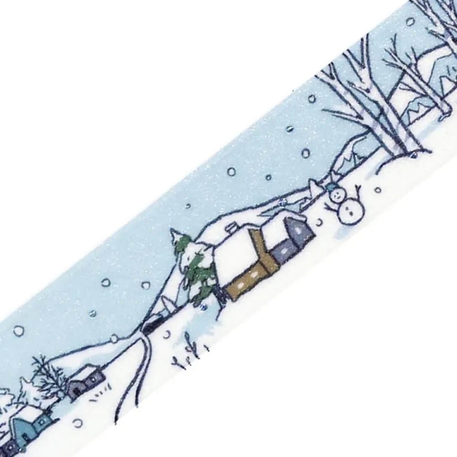 (2025 Winter Limited) BGM Foil Masking Tape – Cottage by the Snow Lake