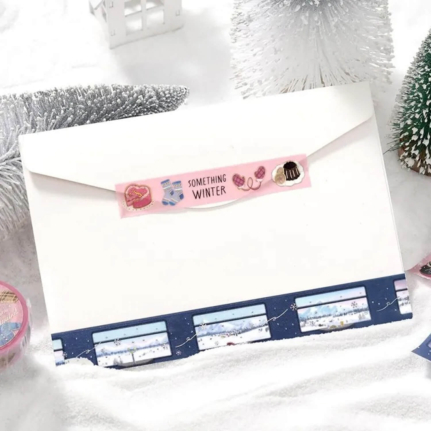 (2025 Winter Limited) BGM Foil Masking Tape – Snow View Sleeper Train