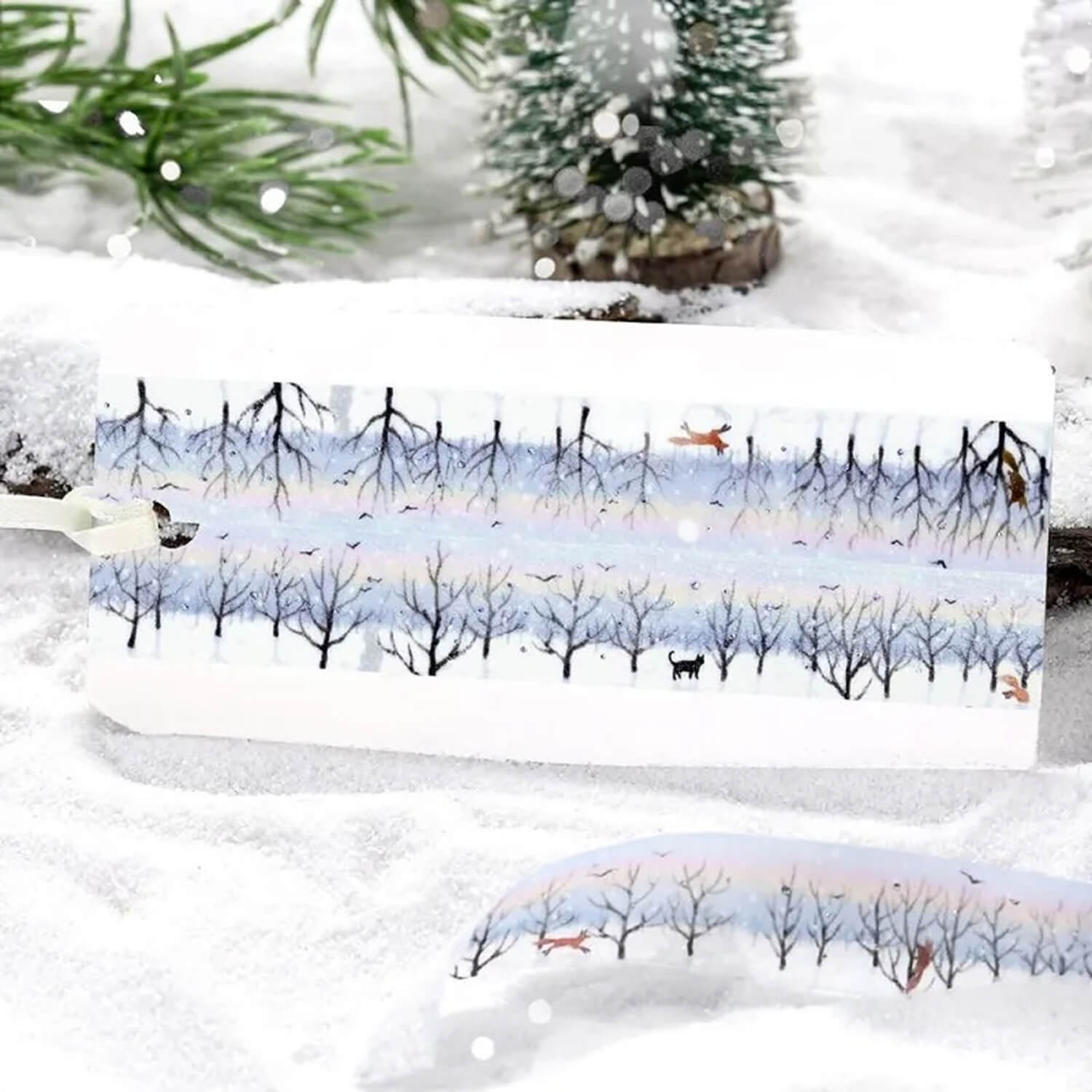 (2025 Winter Limited) BGM Foil Masking Tape – Morning Walk in the Forest