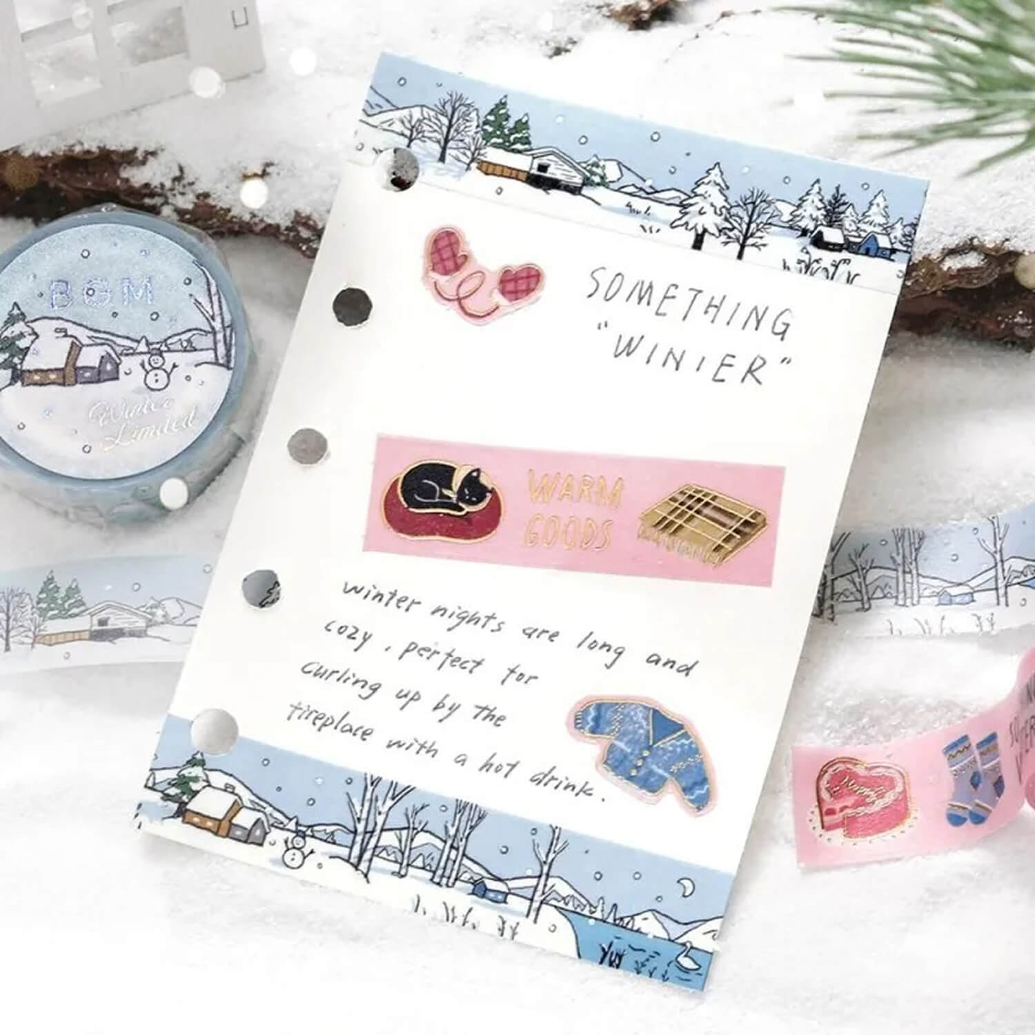(2025 Winter Limited) BGM Foil Masking Tape – Morning Walk in the Forest