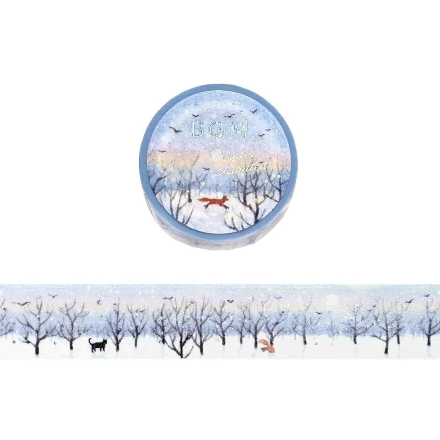 (2025 Winter Limited) BGM Foil Masking Tape – Morning Walk in the Forest