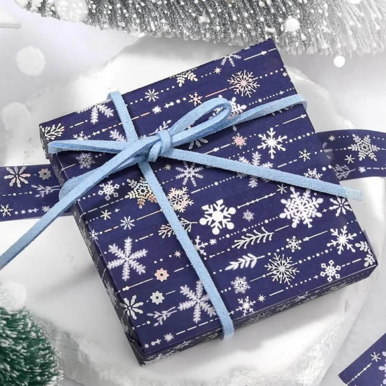(2025 Winter Limited) BGM Foil Masking Tape – Snowy Night