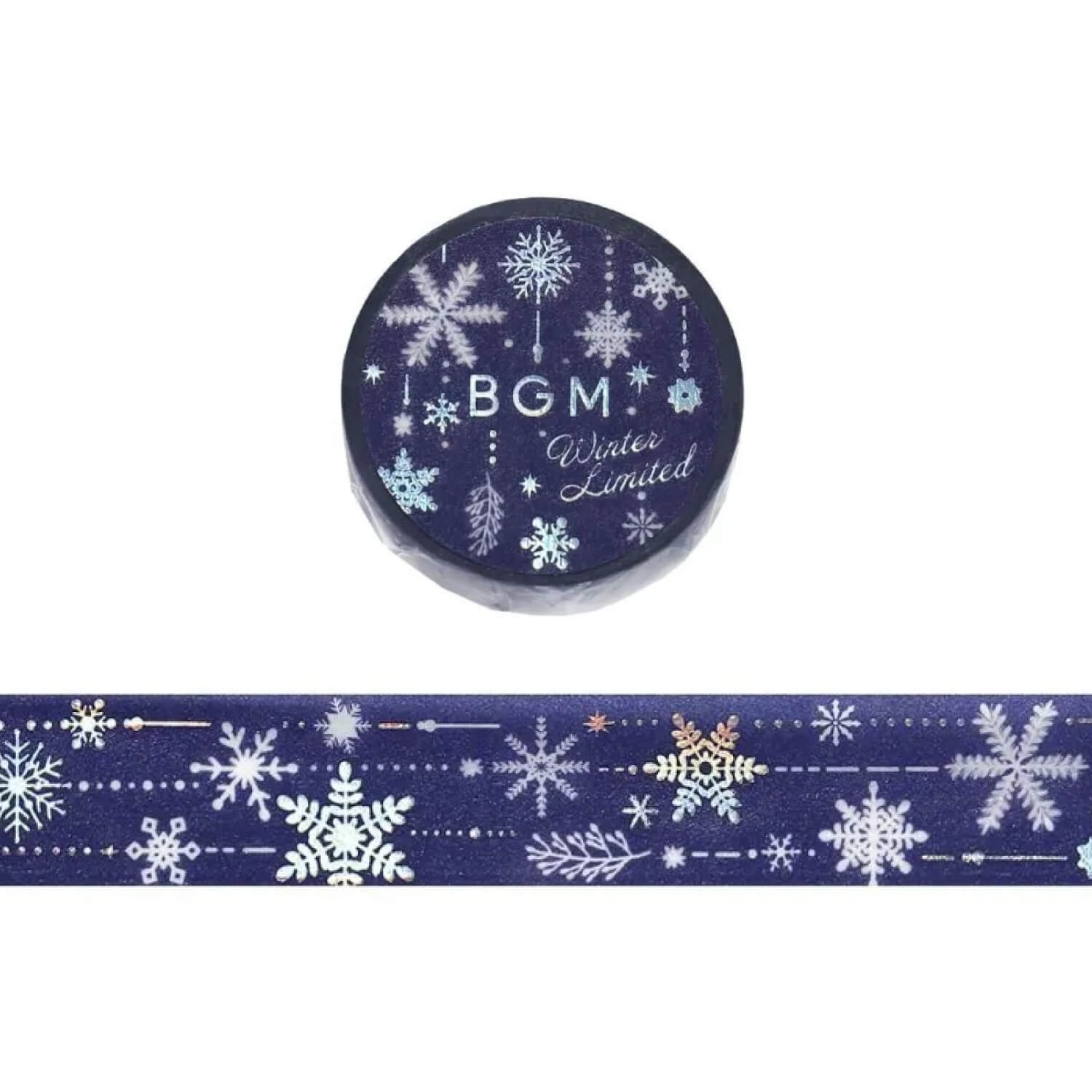 (2025 Winter Limited) BGM Foil Masking Tape – Snowy Night