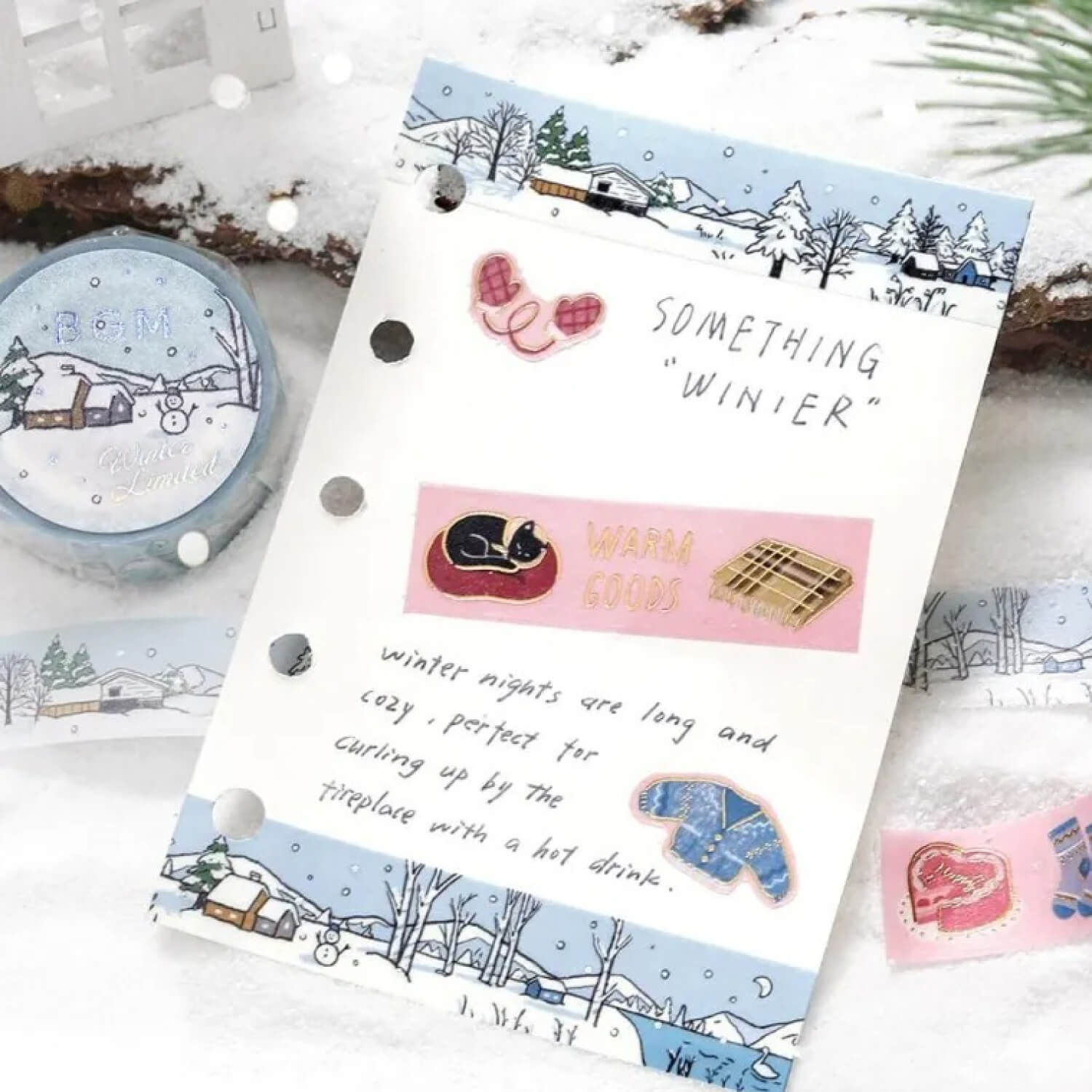 (2025 Winter Limited) BGM Foil Masking Tape – Something Winter