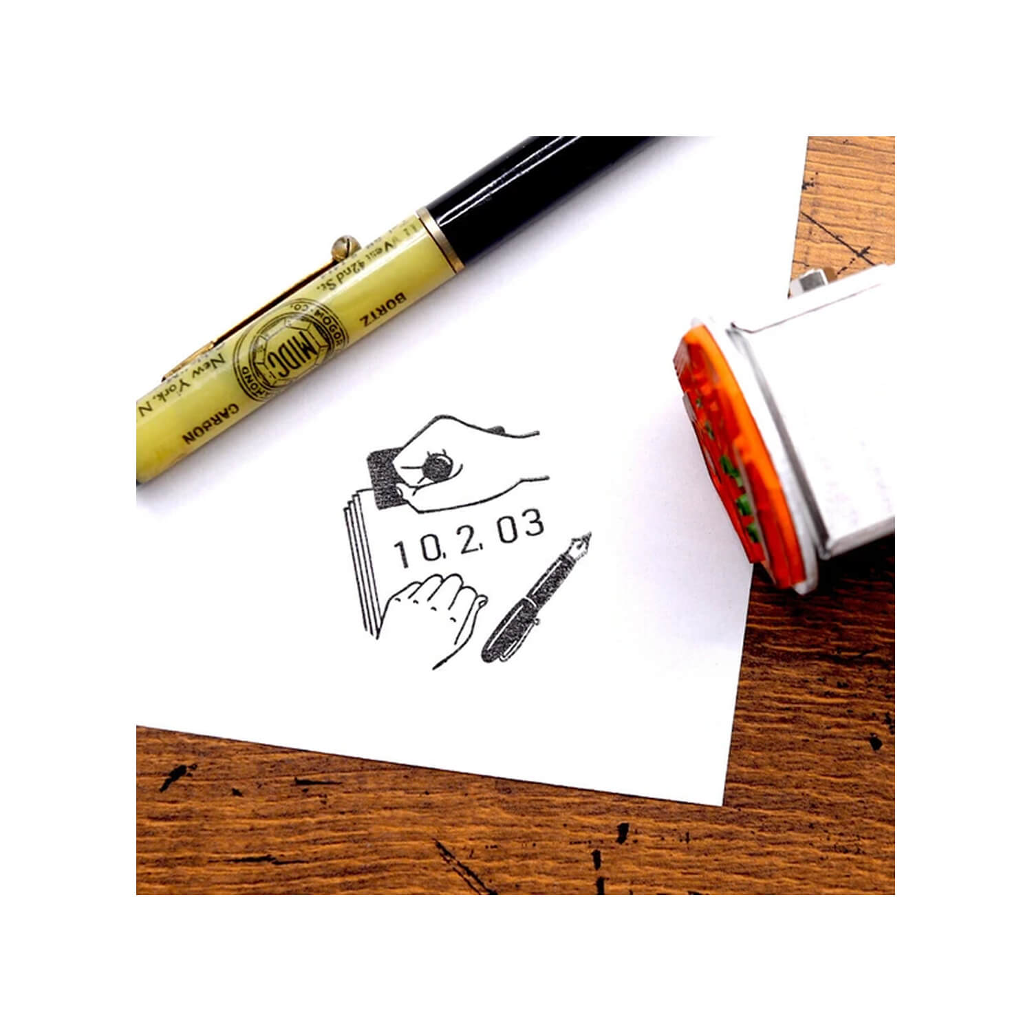 36 Sublo Stamp – Date Rotary Stamp: Fountain Pen (36mm)