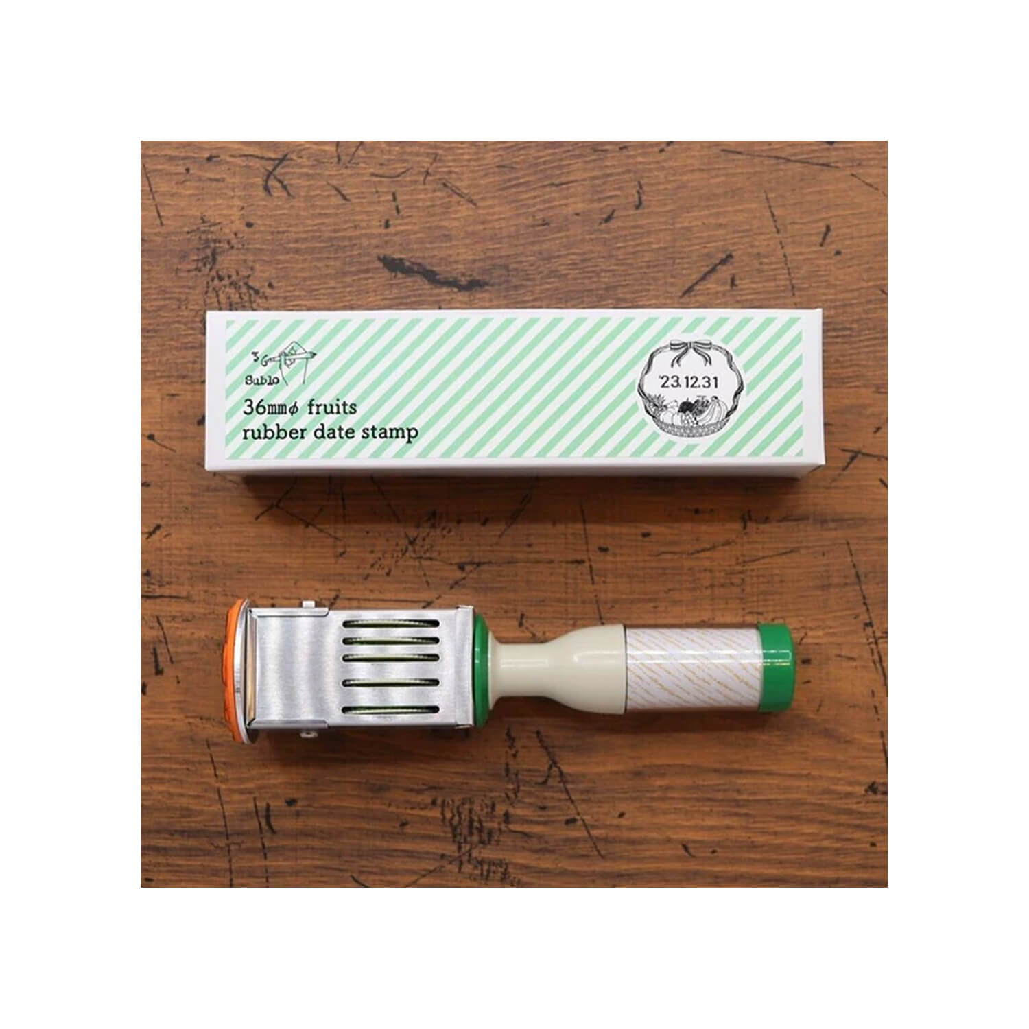 36 Sublo Stamp – Date Rotary Stamp: Fruits (36mm)