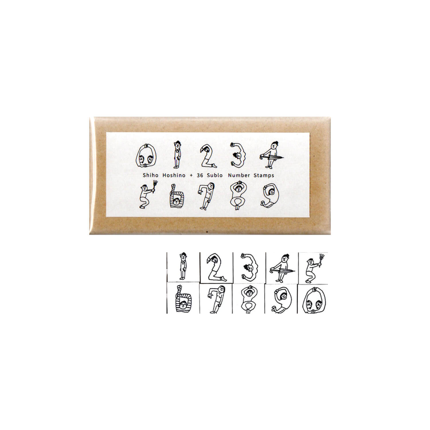36 Sublo × Shiho Hoshino Number Stamp Set