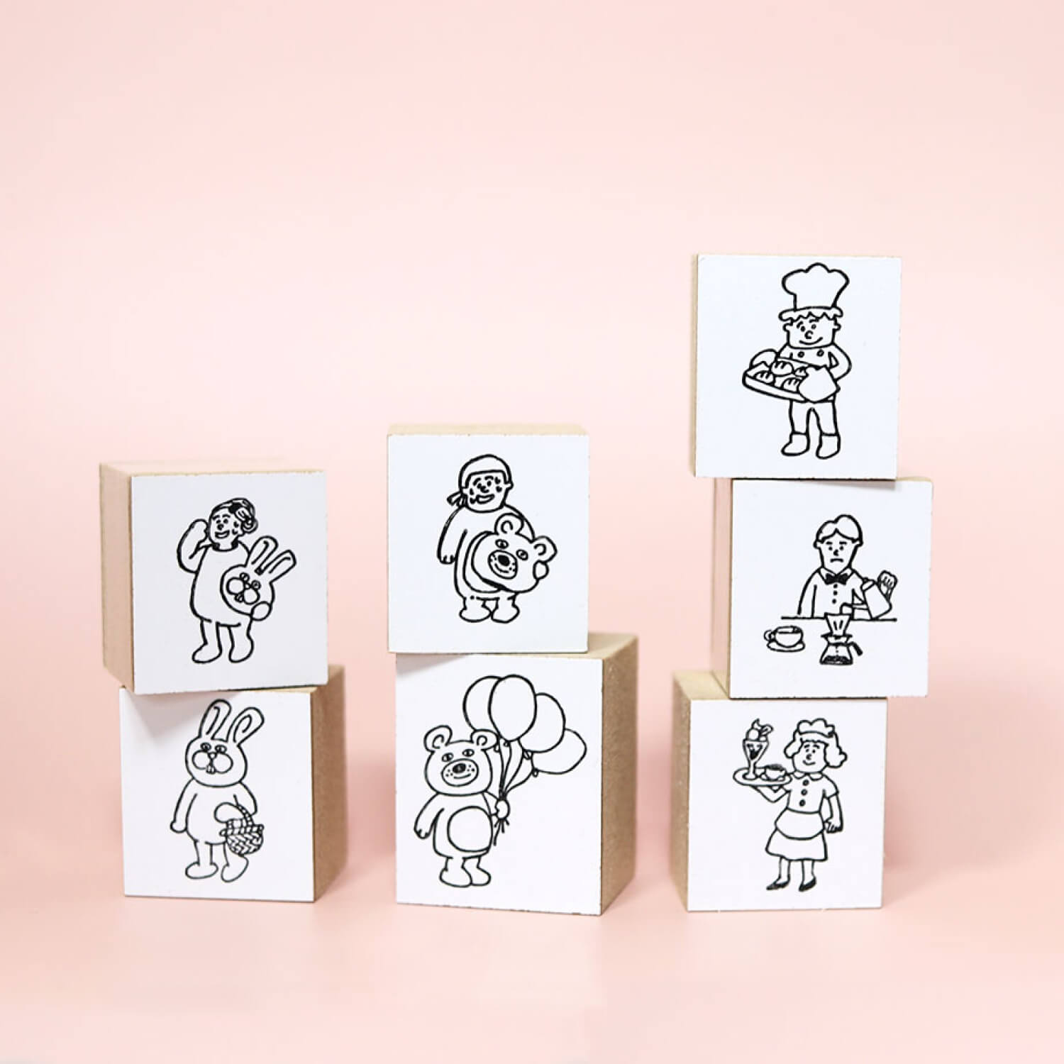 36 Sublo x Shiho Hoshino Rubber Stamp – Worker in Bear Suit