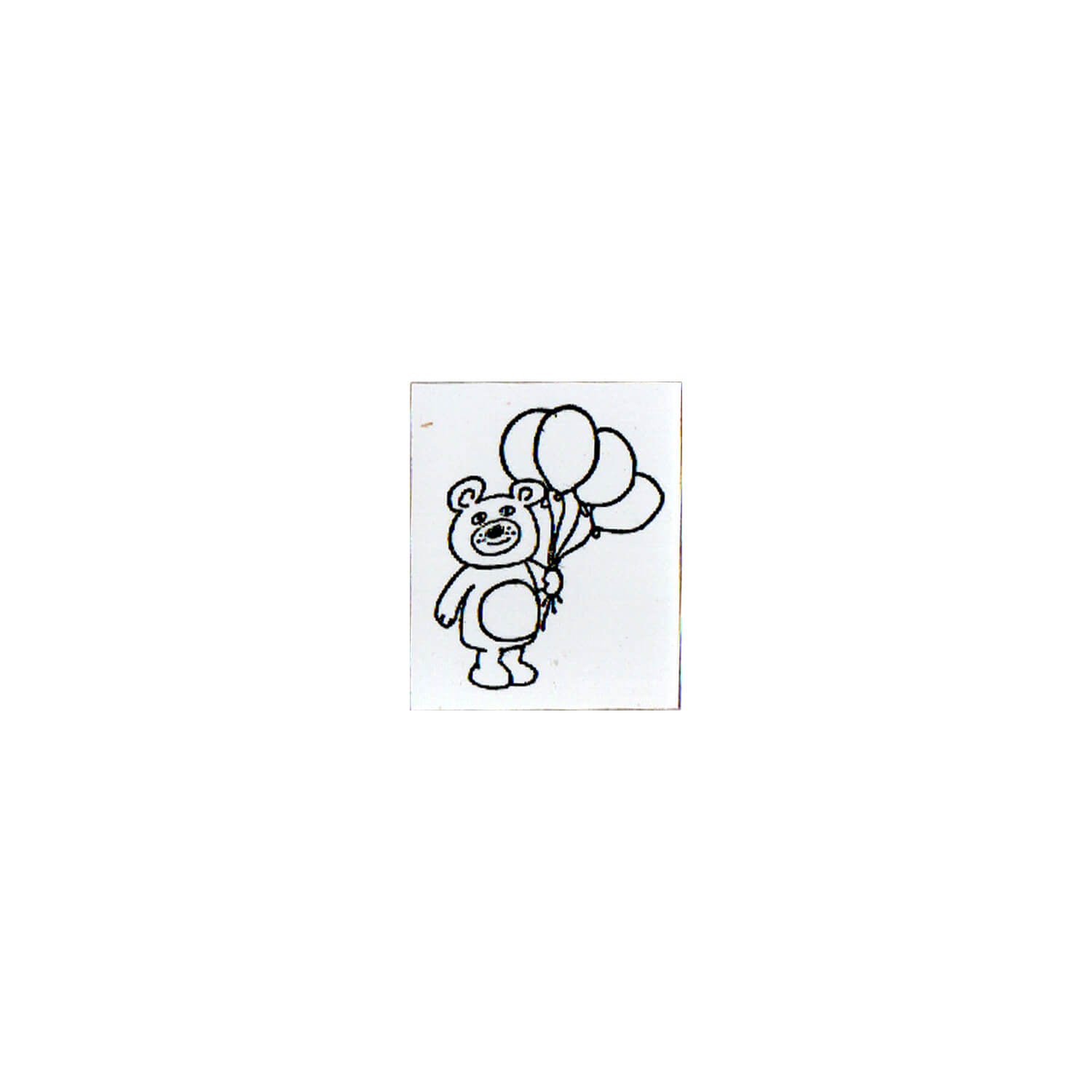 36 Sublo x Shiho Hoshino Rubber Stamp – Worker in Bear Suit