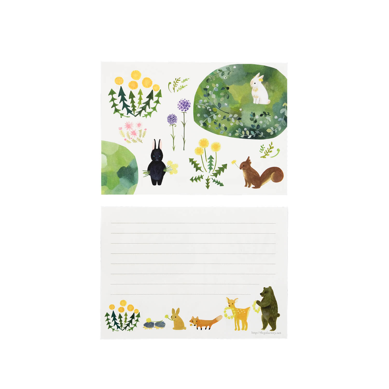 4 Legs Letter Paper Set (40 Sheets)