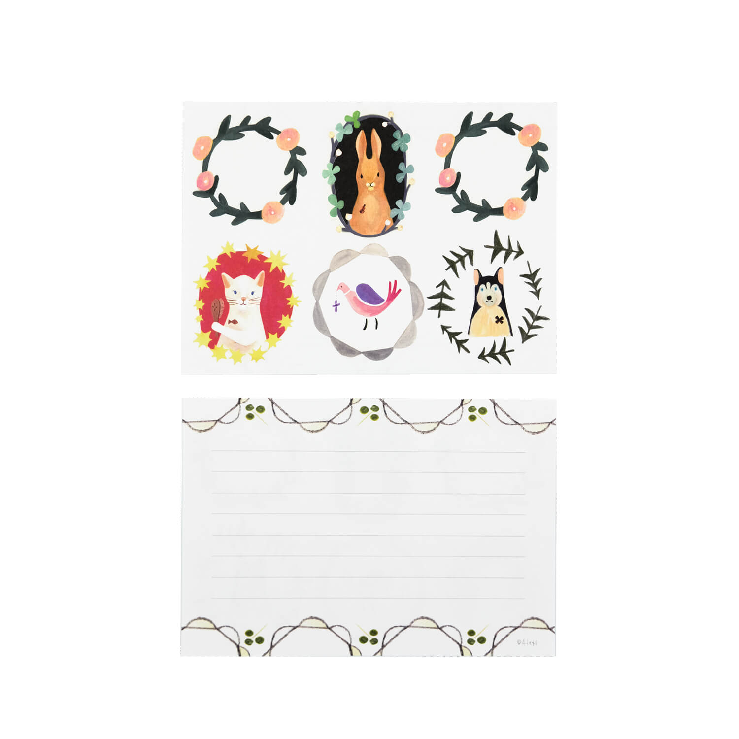 4 Legs Letter Paper Set (40 Sheets)