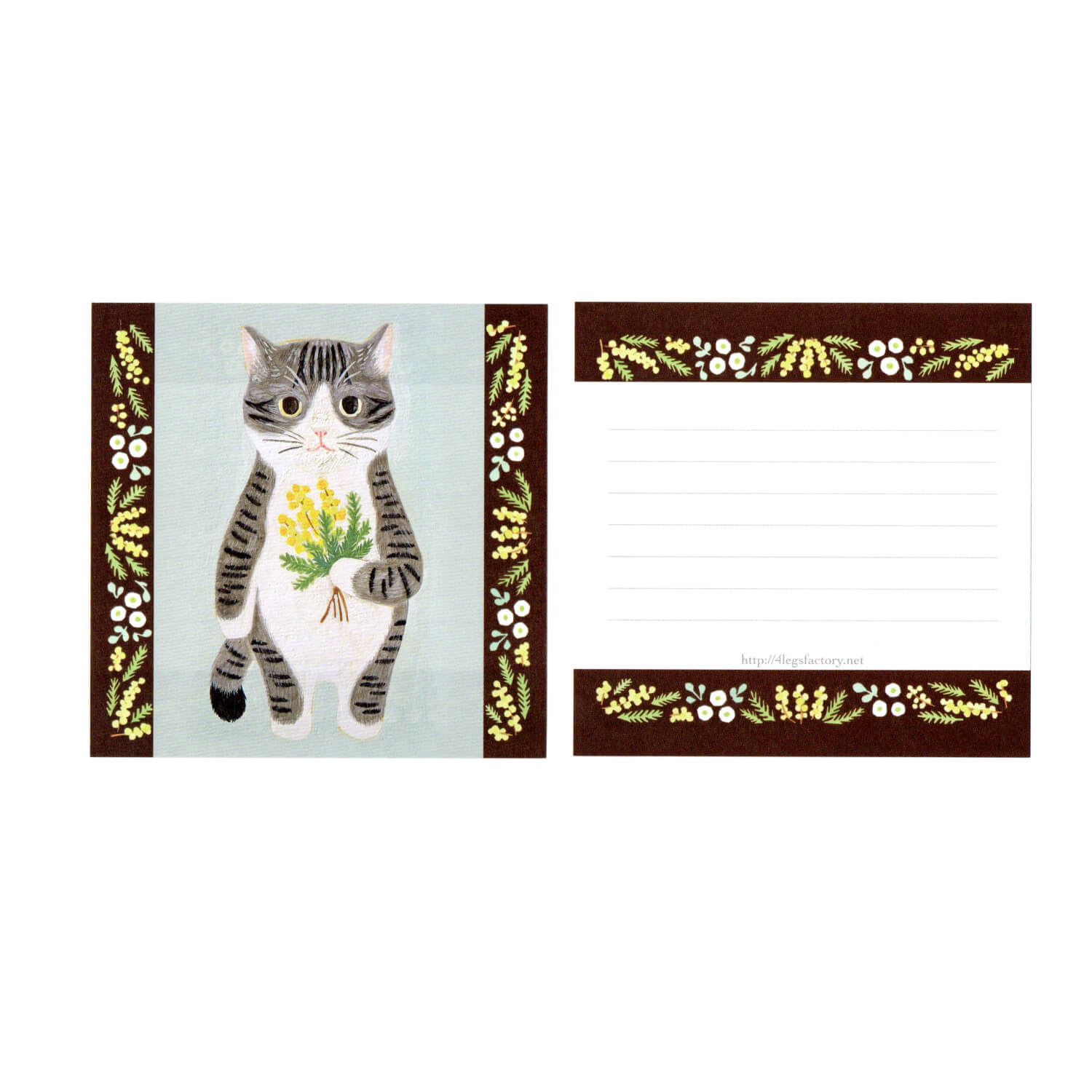 4 legs Cat Memo Sheet (96 sheets)