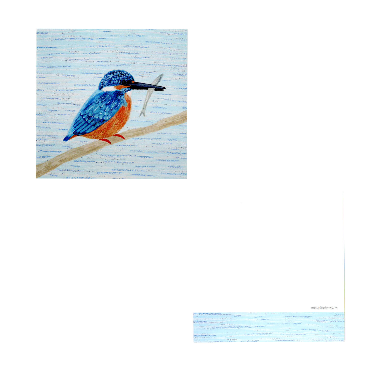 4 legs Memo Pad – Wild Birds (56 Sheets)