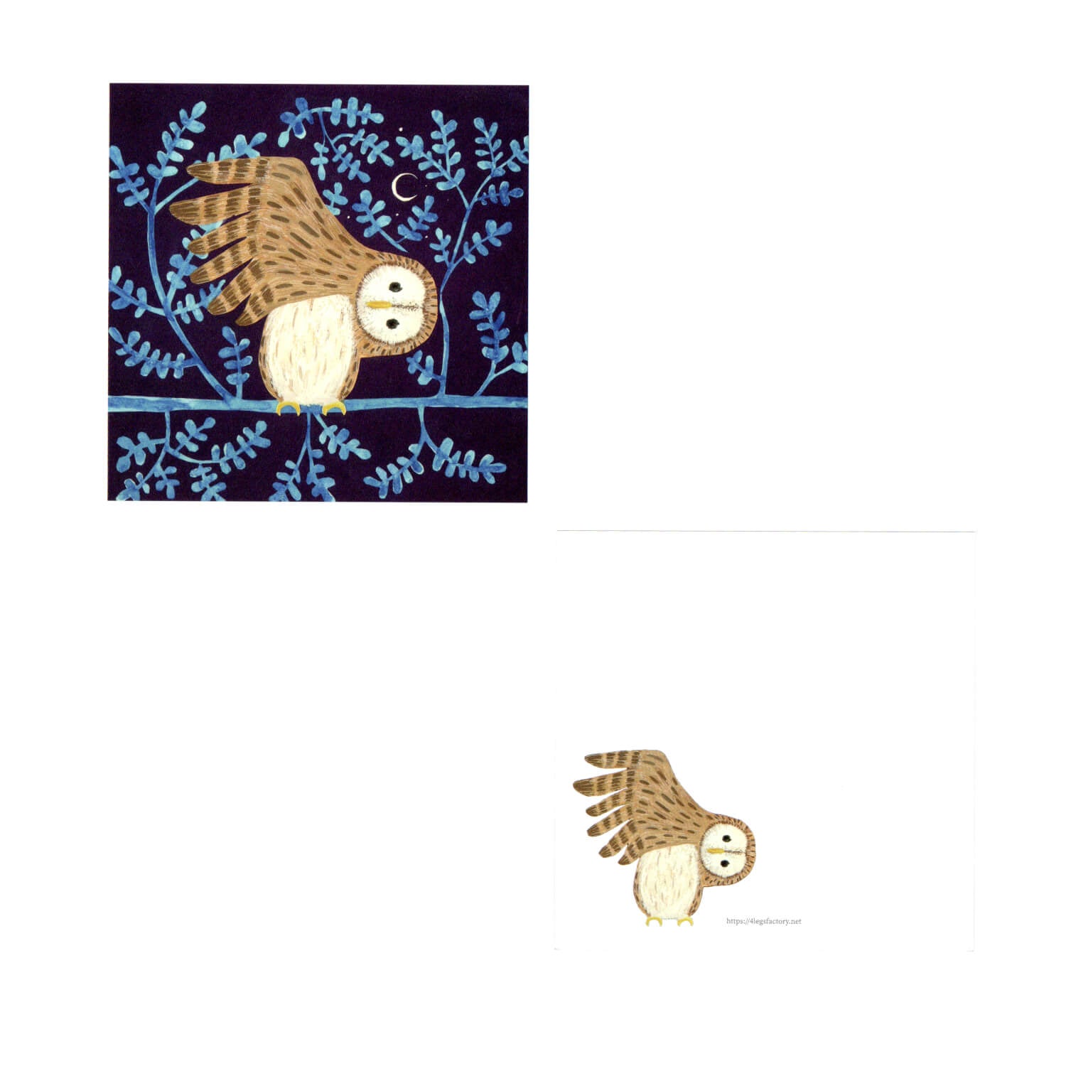 4 legs Memo Pad – Wild Birds (56 Sheets)