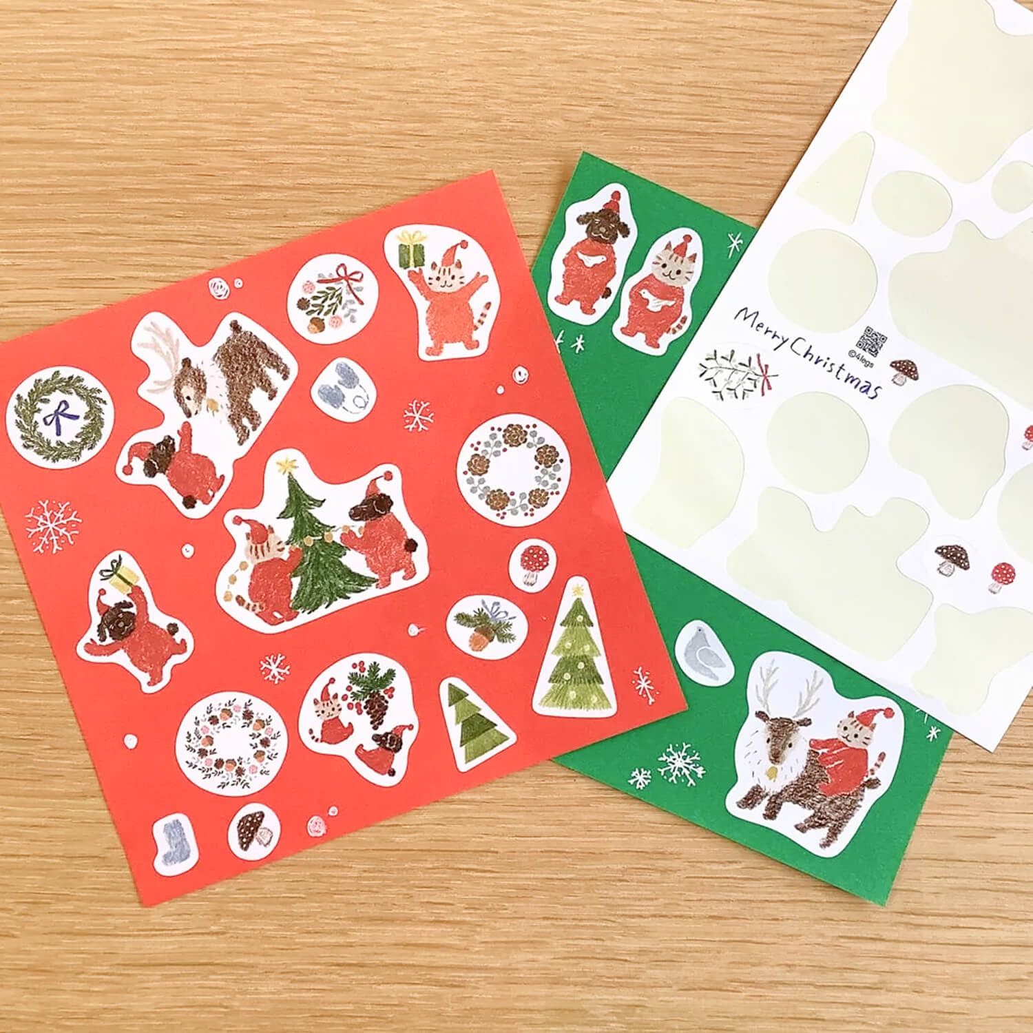 4 legs Sticker Sheet - Christmas