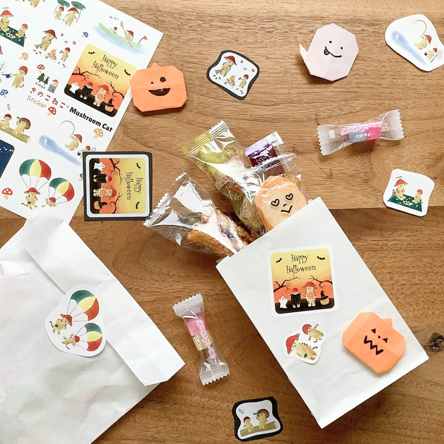 4 legs Sticker Sheet - Mushroom Cat’s Year