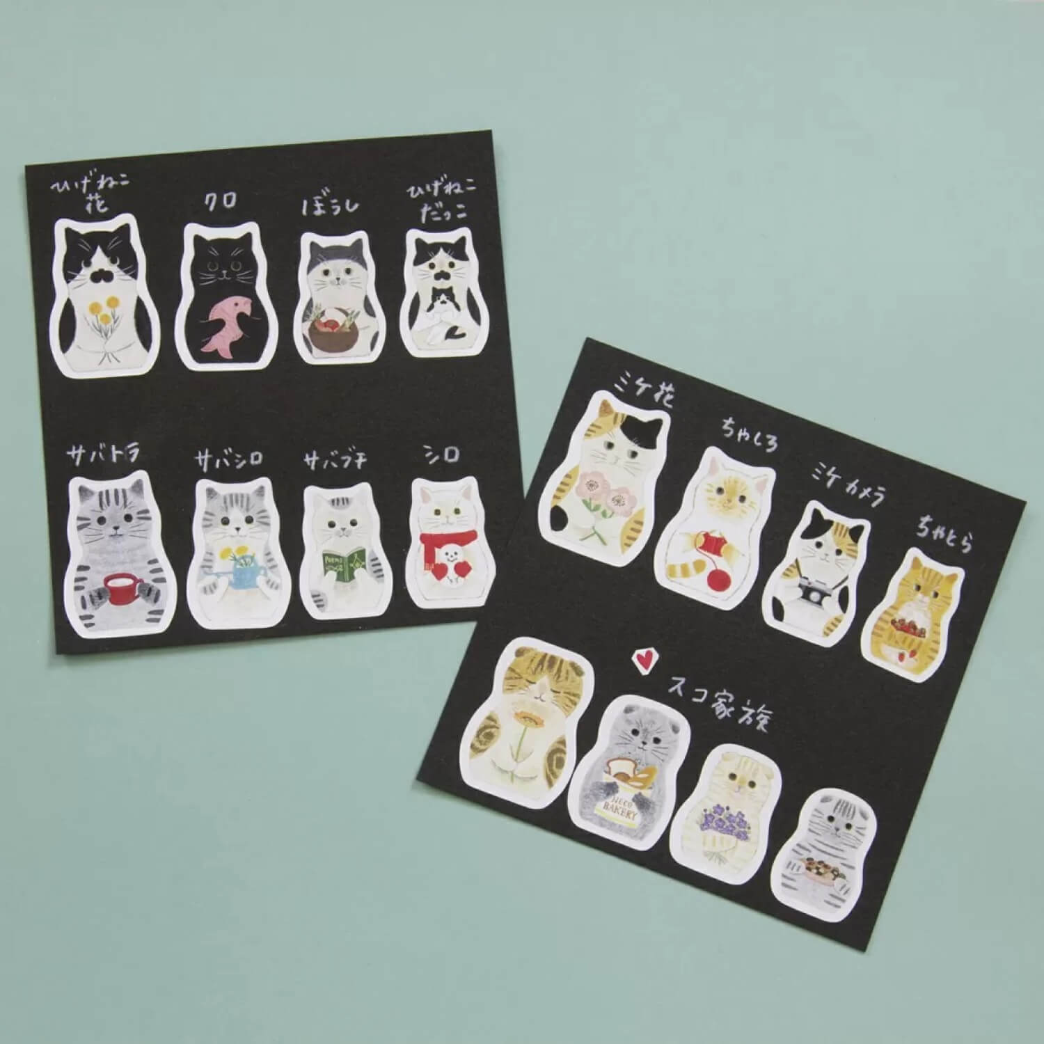 4 legs Sticker Sheet – Cat Matryoshka