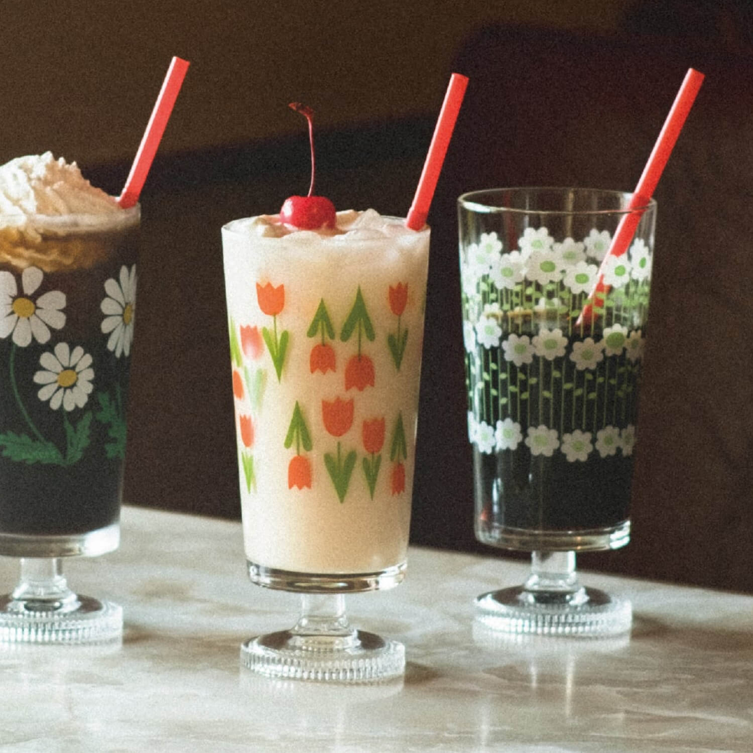 Aderia Retro Glass Cup with Stem