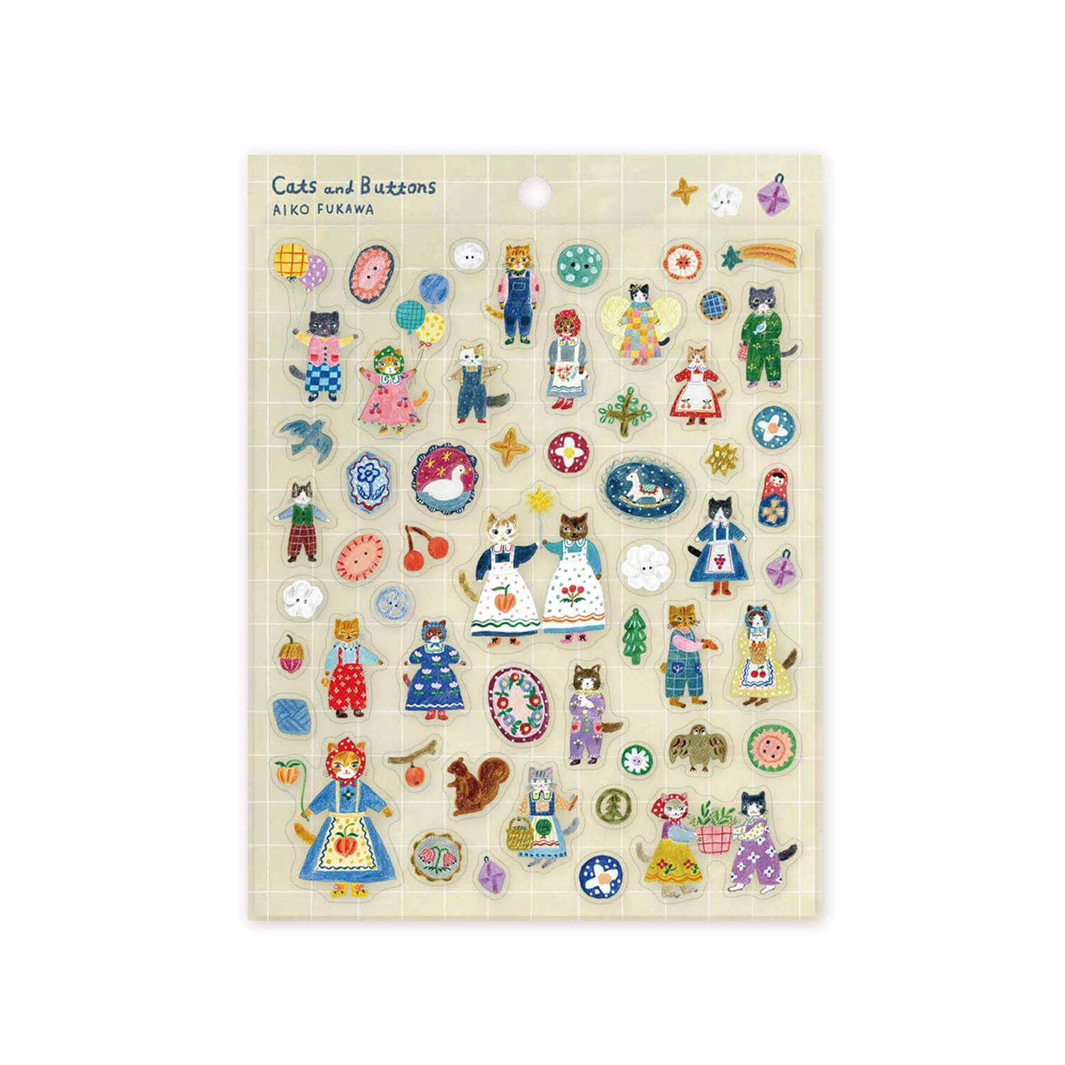 Aiko Fukawa Clear Sticker - Cats