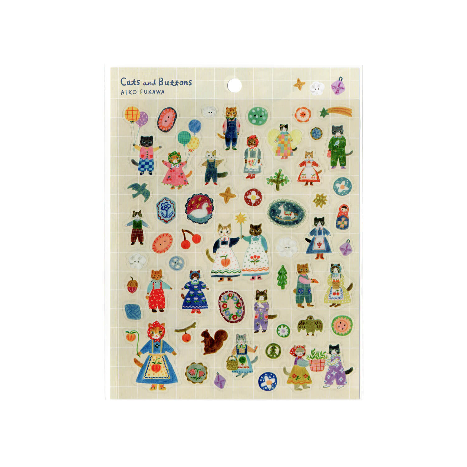 Aiko Fukawa Clear Sticker - Cats