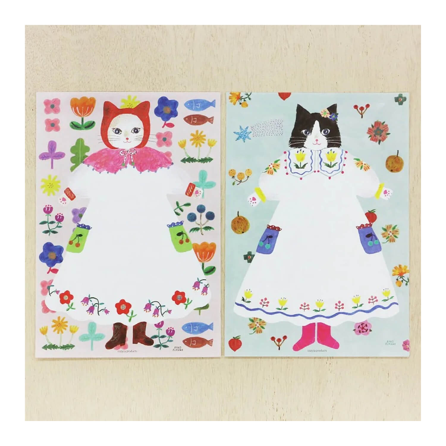 Aiko Fukawa Letter Set – Cat and Onepiece