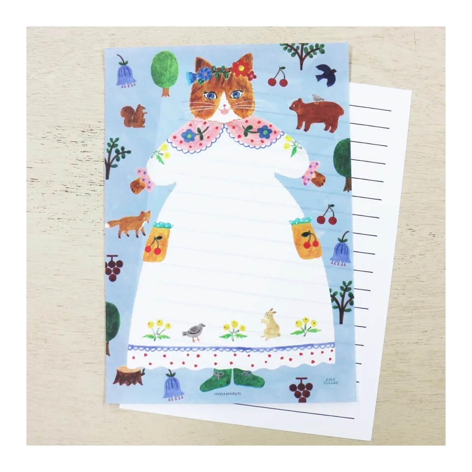 Aiko Fukawa Letter Set – Cat and Onepiece