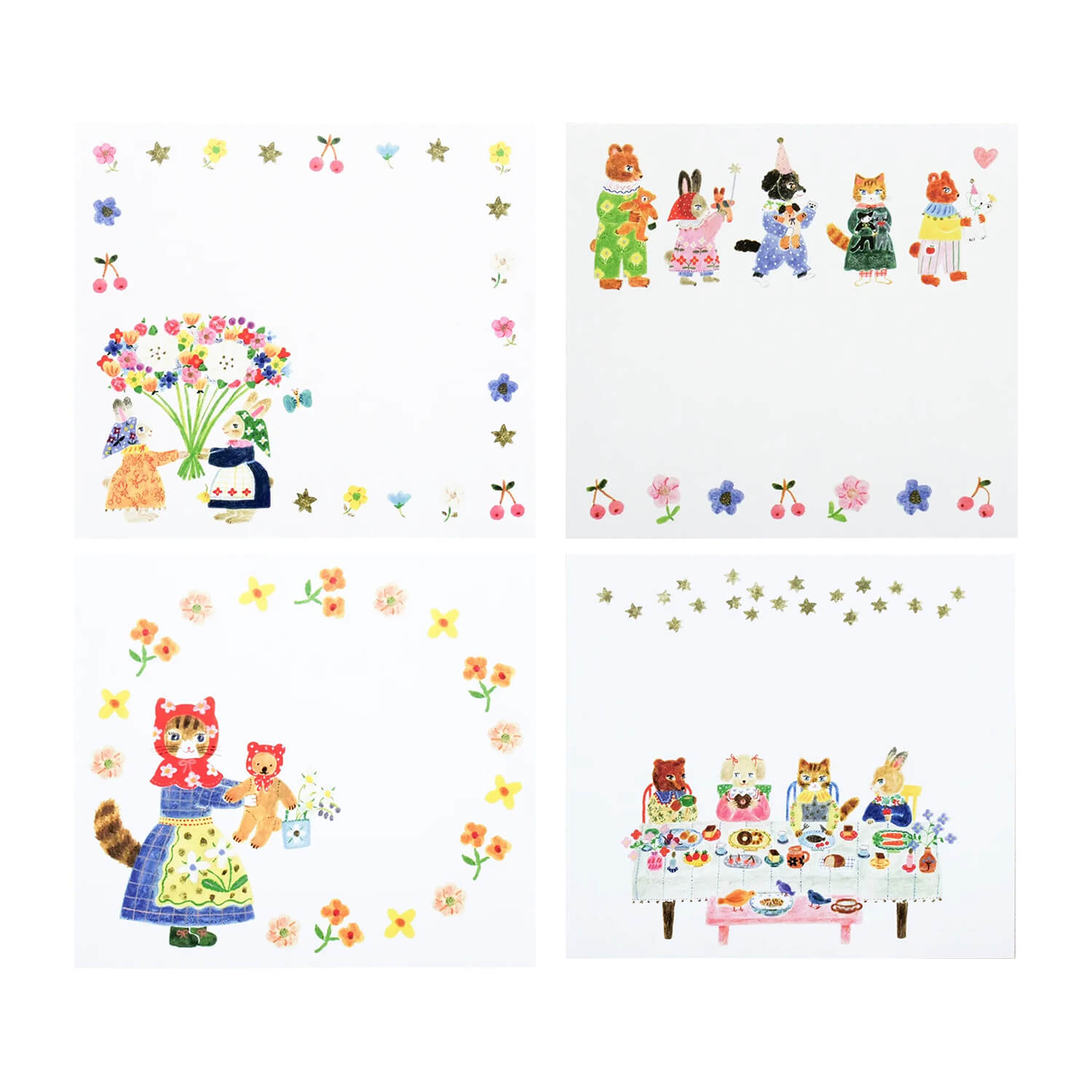 Aiko Fukawa Memo Block – Little Fluffy Friends