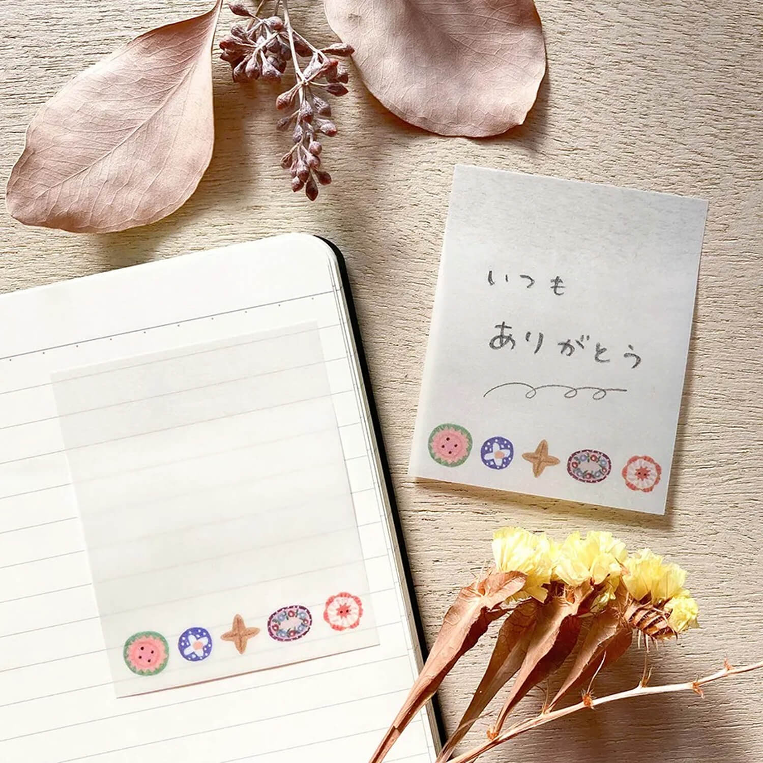 Aiko Fukawa Tracing Paper Sticky Notes – Buttons