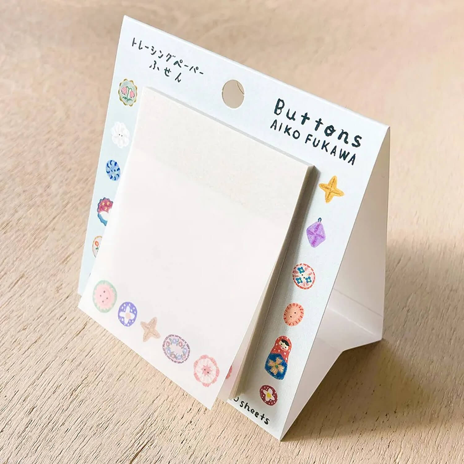 Aiko Fukawa Tracing Paper Sticky Notes – Buttons