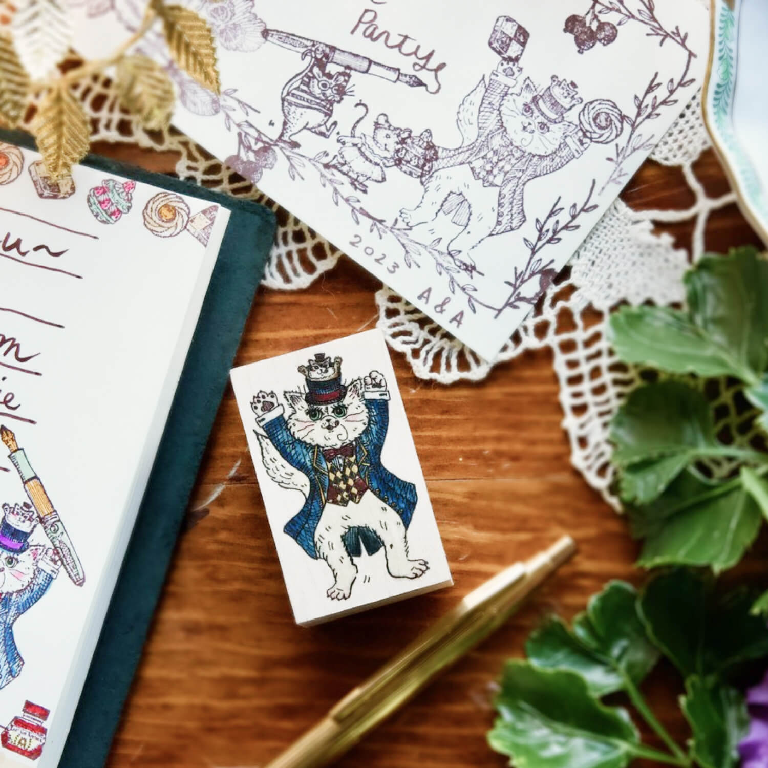 Akamegane Dali All Dressed Up Stamp