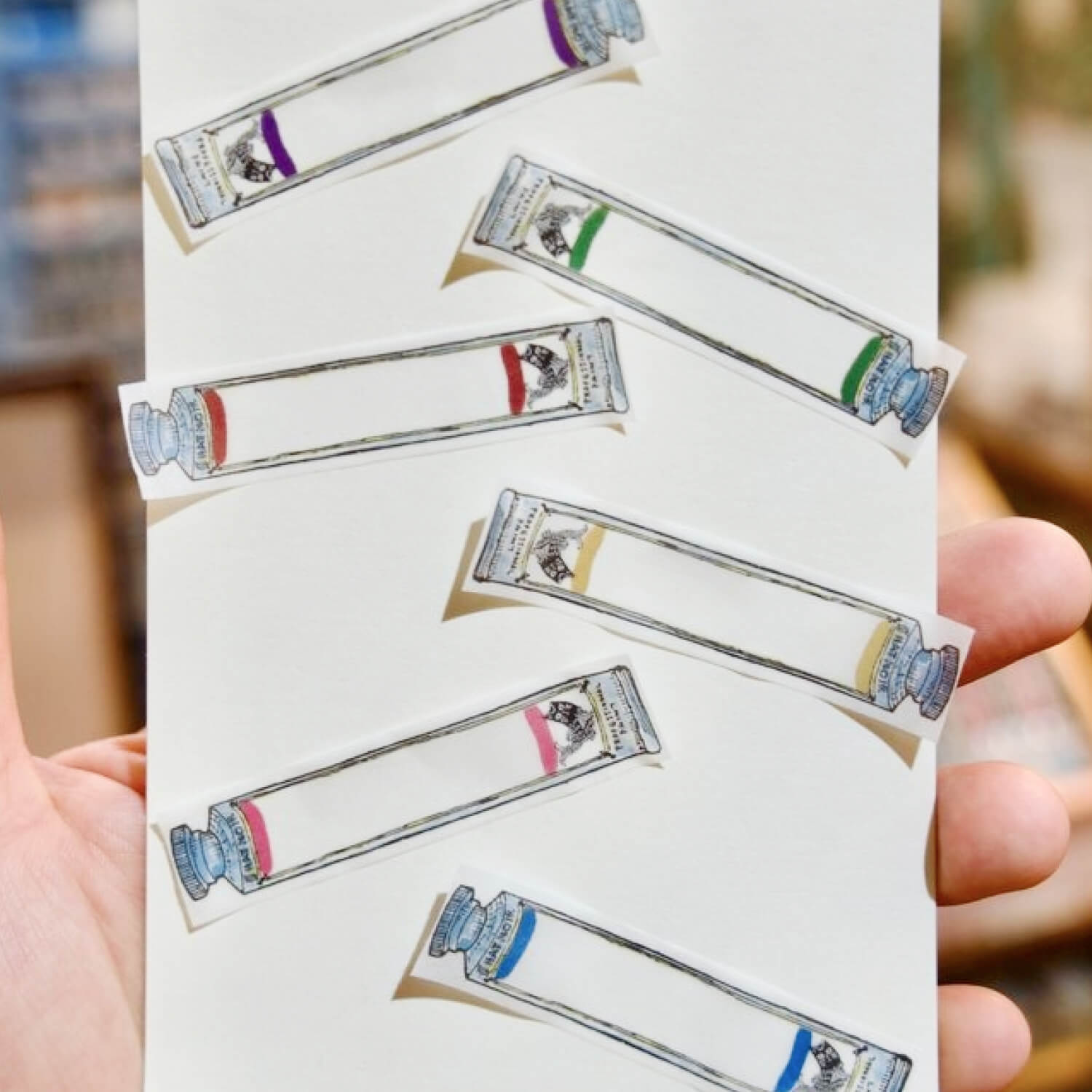 Akamegane Perforated Masking Tape Paint Tubes
