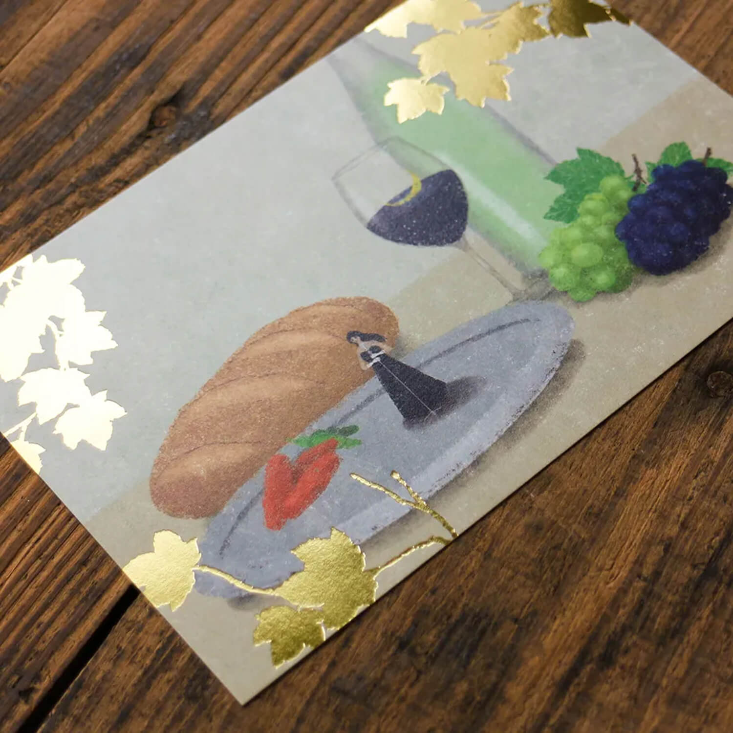 Akira Kusaka Foil Postcard – Harvest Festival