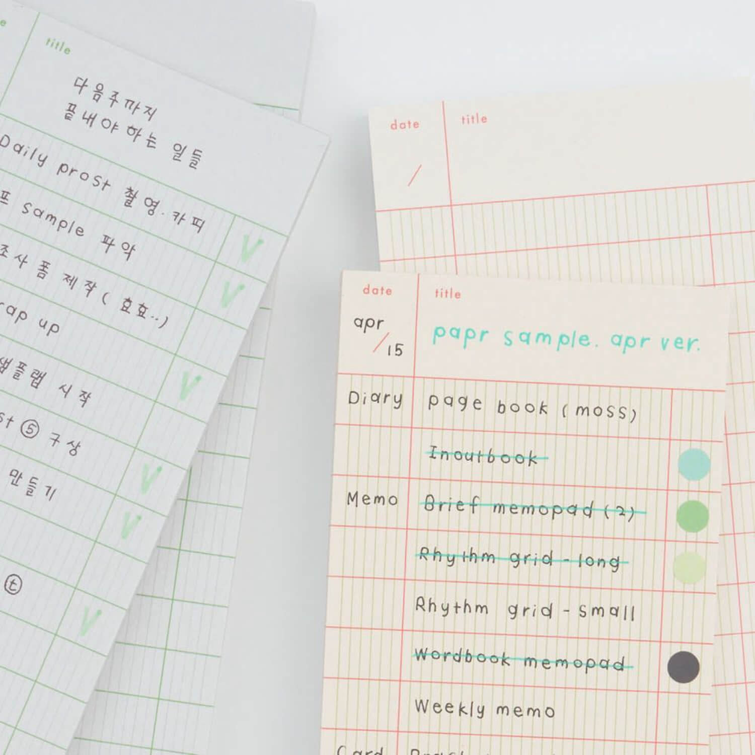 Analogue Keeper Checklist Memopad - Gray