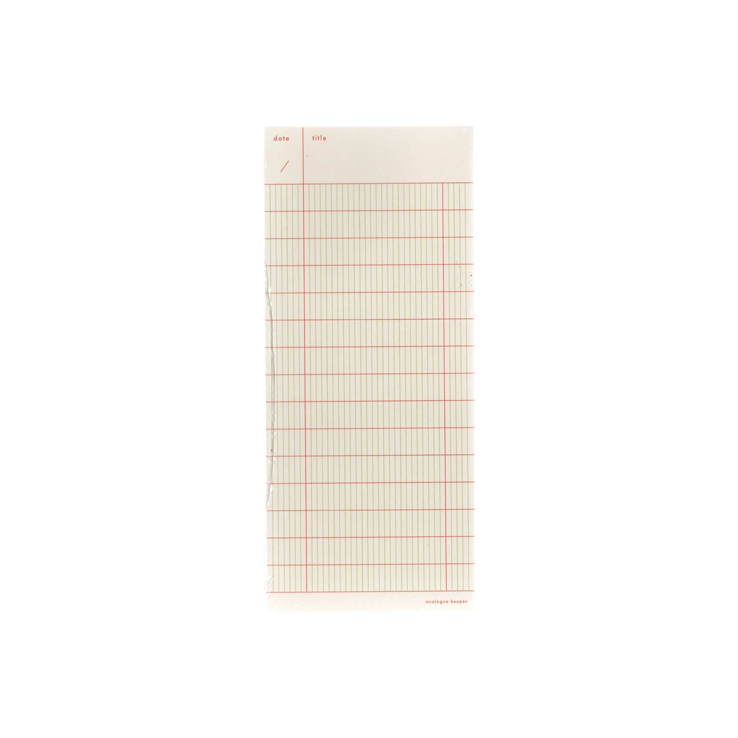 Analogue Keeper Checklist Memopad - Yogurt