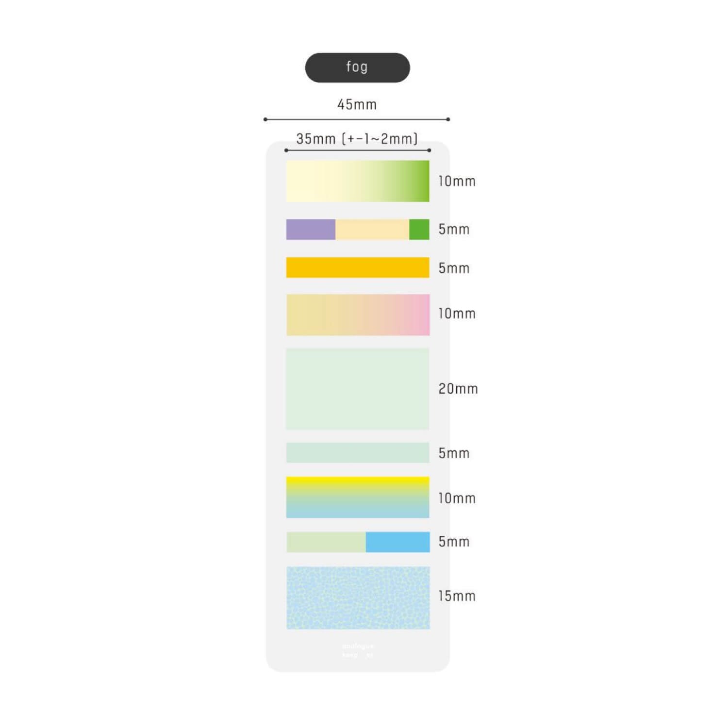 Analogue Keeper Index Flag Mini - Fog