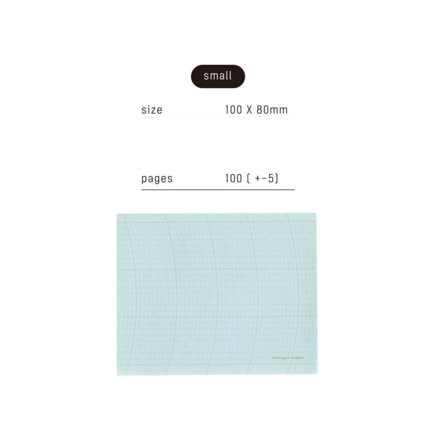 Analogue Keeper Oval Grid Memopad - Small