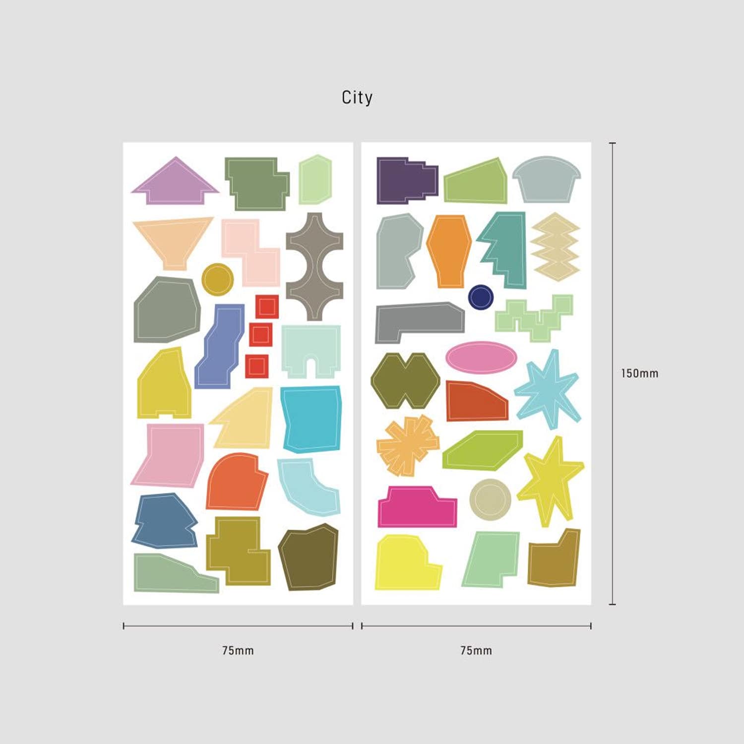 Analogue Keeper Shape Sticker - City