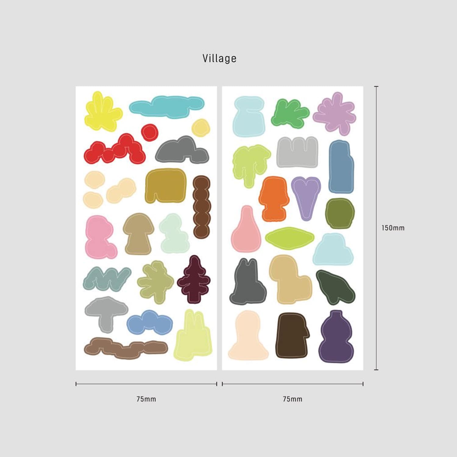 Analogue Keeper Shape Sticker - Village