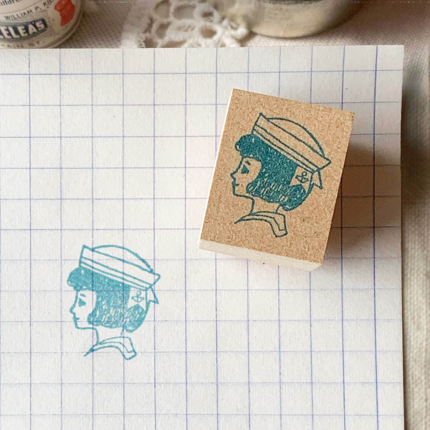 Ant Rubber Stamp – Summer Ant-chan