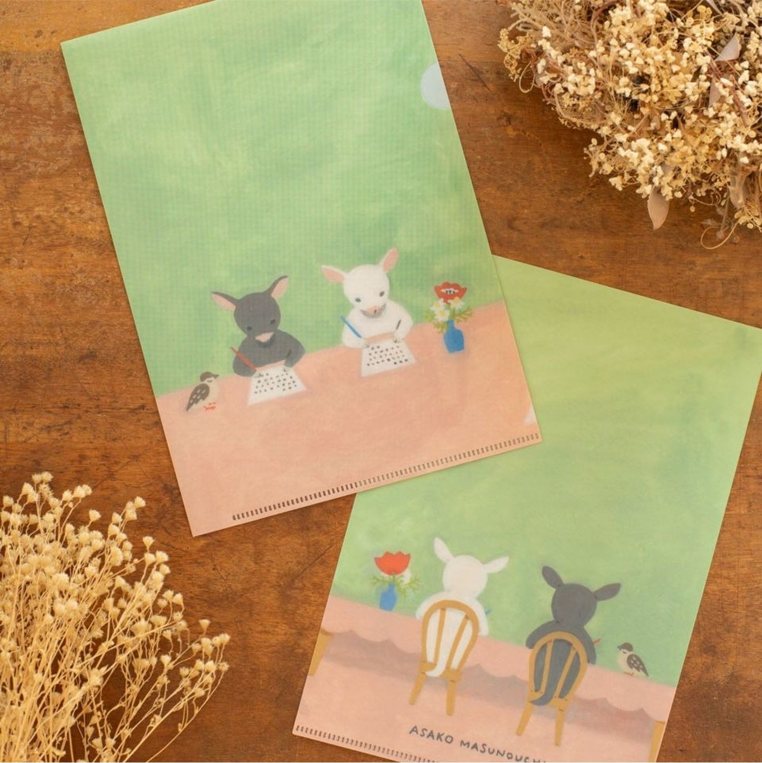 Asako Masunouchi A5 Clear File - Writing a Letter