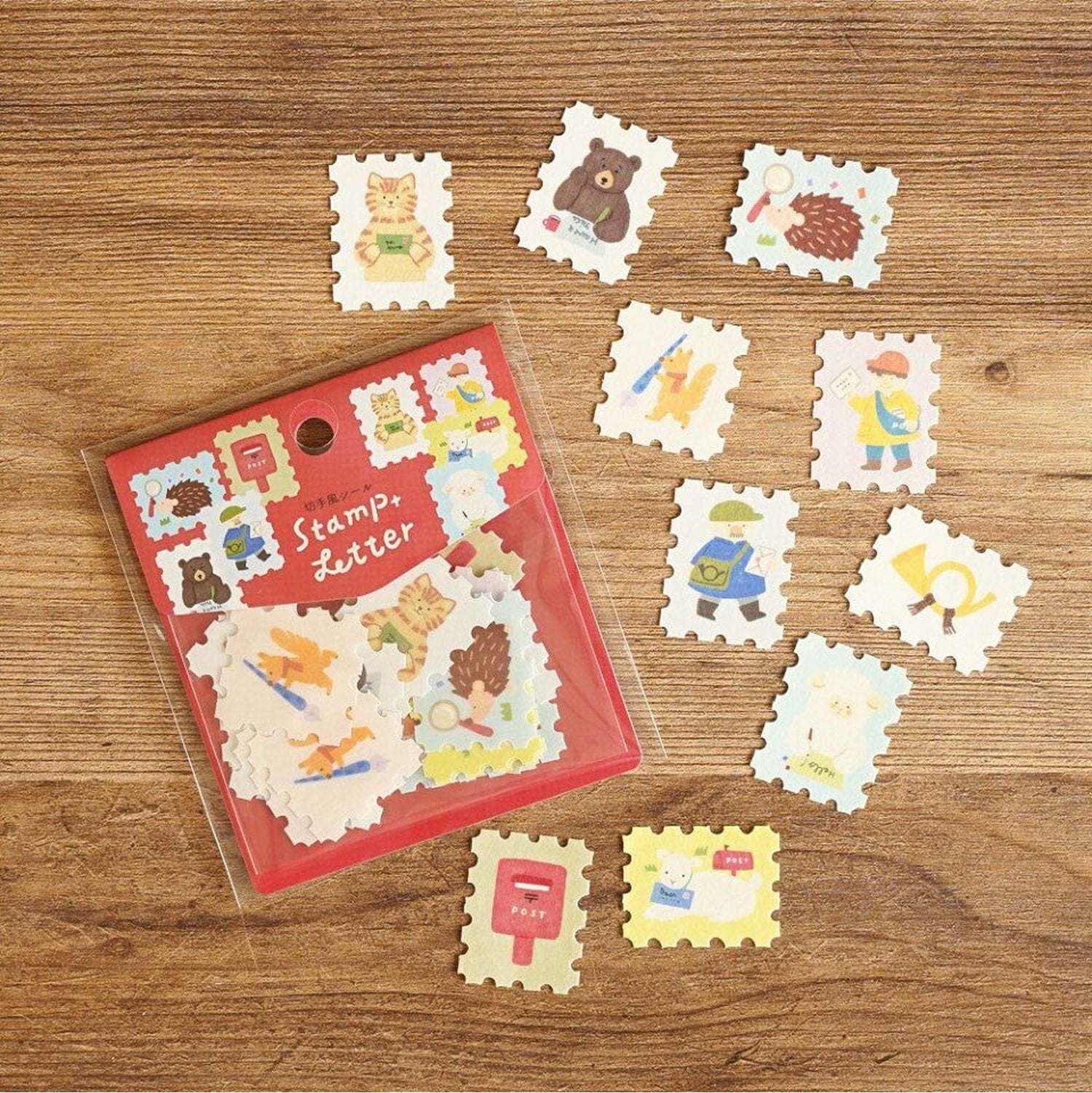 Ayano Kinoshita Flake Stickers - Stamp and Letter