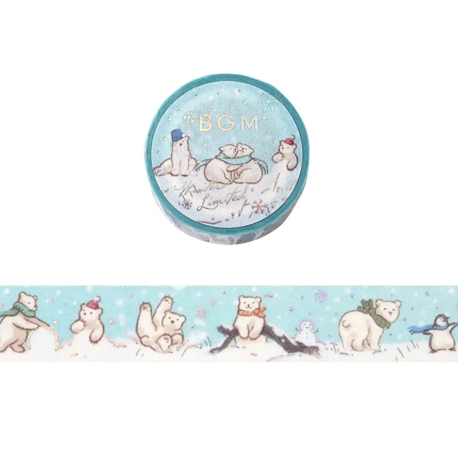 BGM 2024 Winter Limited Masking Tape – Polar Bear