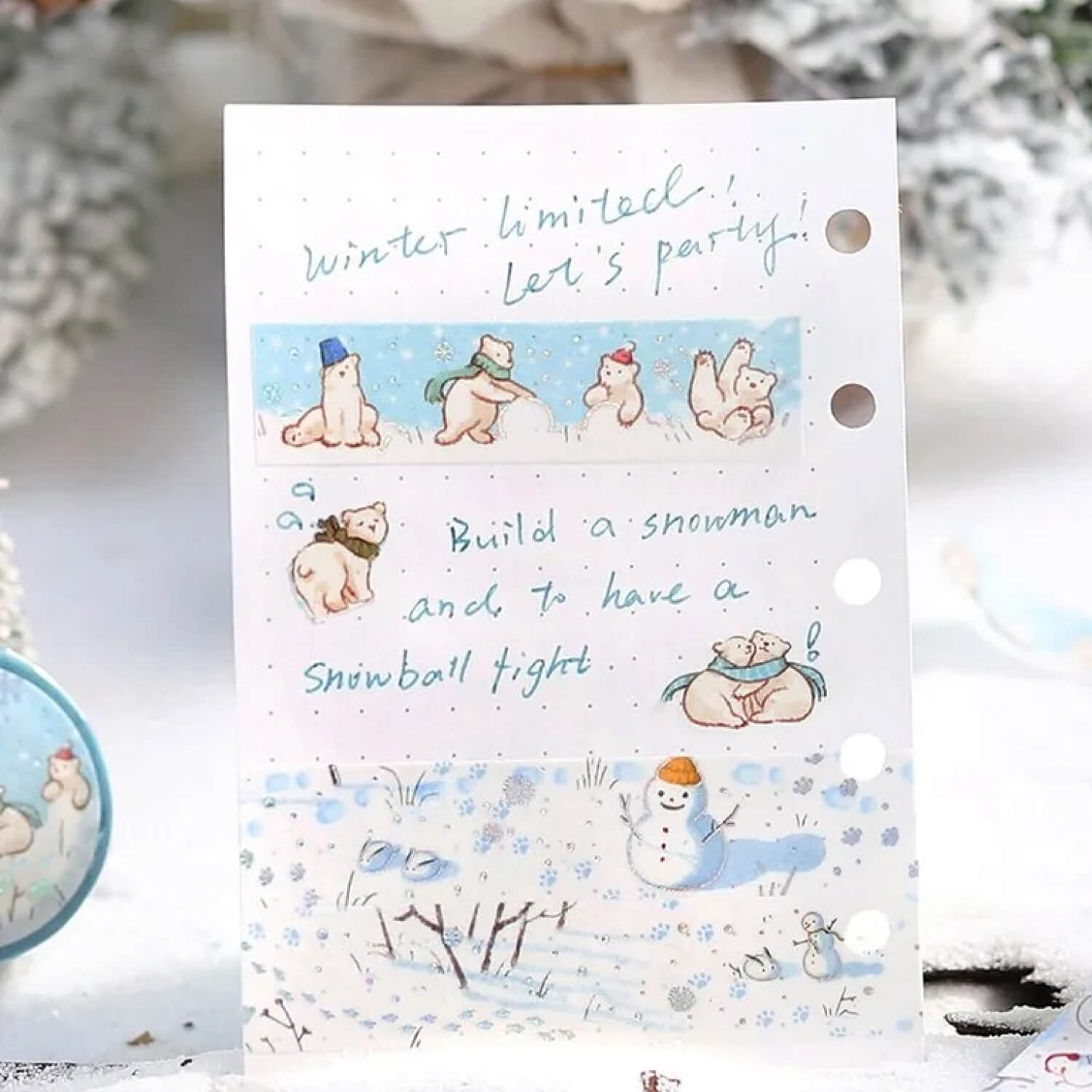BGM 2024 Winter Limited Masking Tape – Snow Play